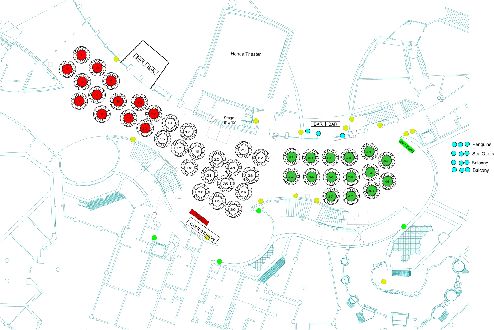 tables layout ballroom covid covid19