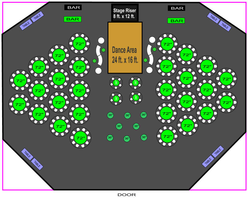 floorplan tables beo site plan